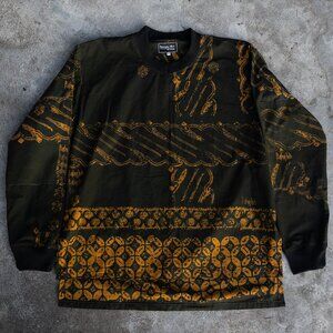 Black/Gold Batiked Smock Size Large-XL